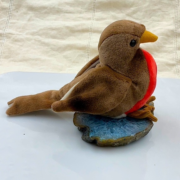 Retired 1997 “Early” The Red Breasted Robin Beanie Baby. Tush Tag Error - Picture 4 of 8